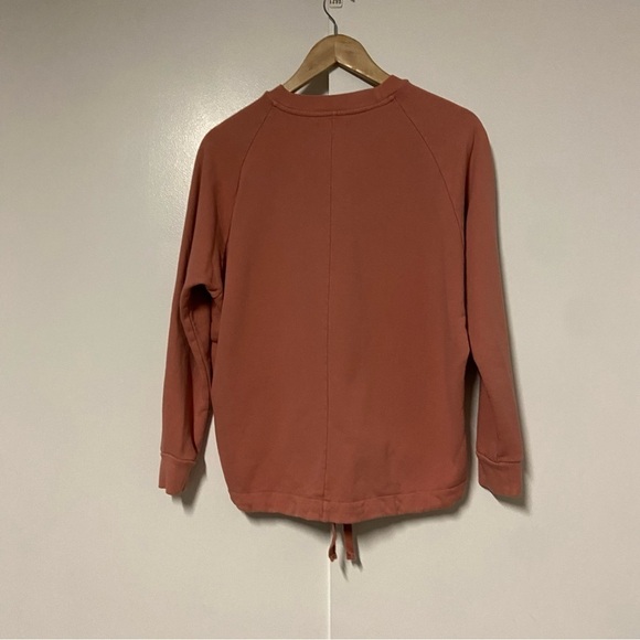 Miles by Madewell Pullover Sweatshirt Fleece Crew Neck Dusty Pink Oversized XS - Picture 8 of 8